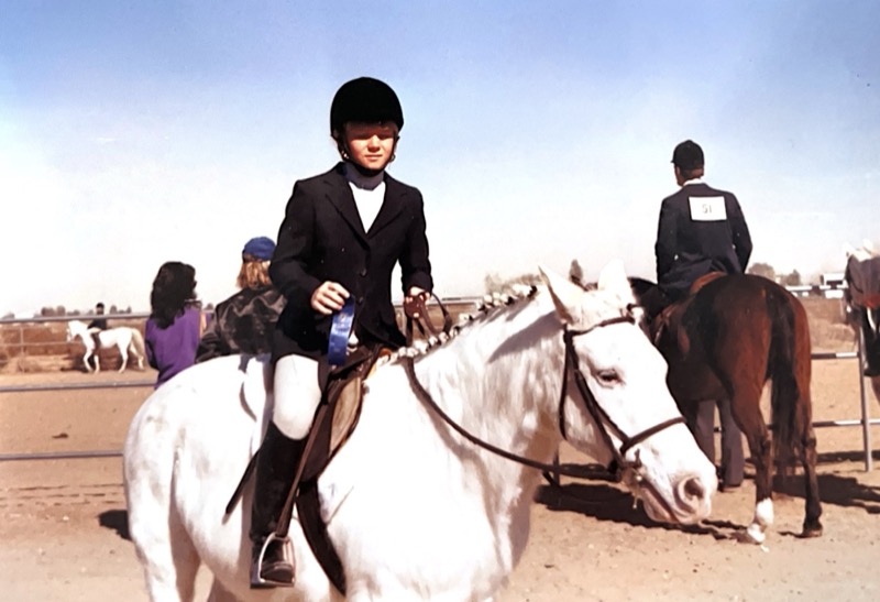 Britta with a horse